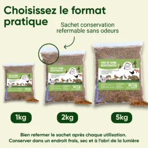 Formats Vers de farine pour poules, volailles, oiseaux