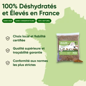 Vers de farine pour poules, volailles, oiseaux Français, Local, qualité